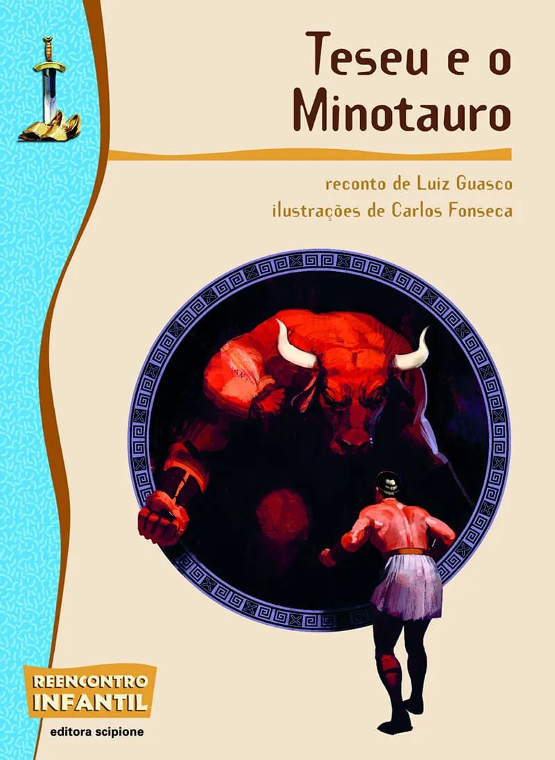 Capa do livro Teseu e o Minotauro