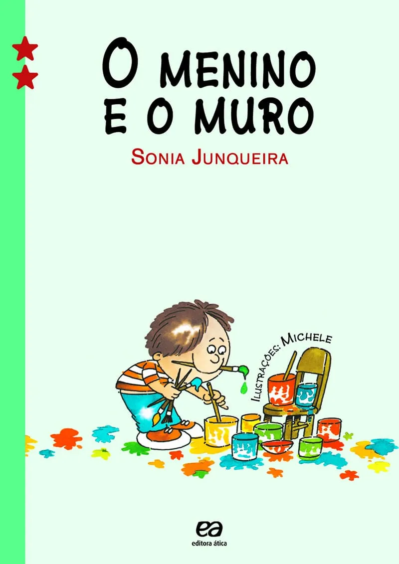 Capa do livro O menino e o muro