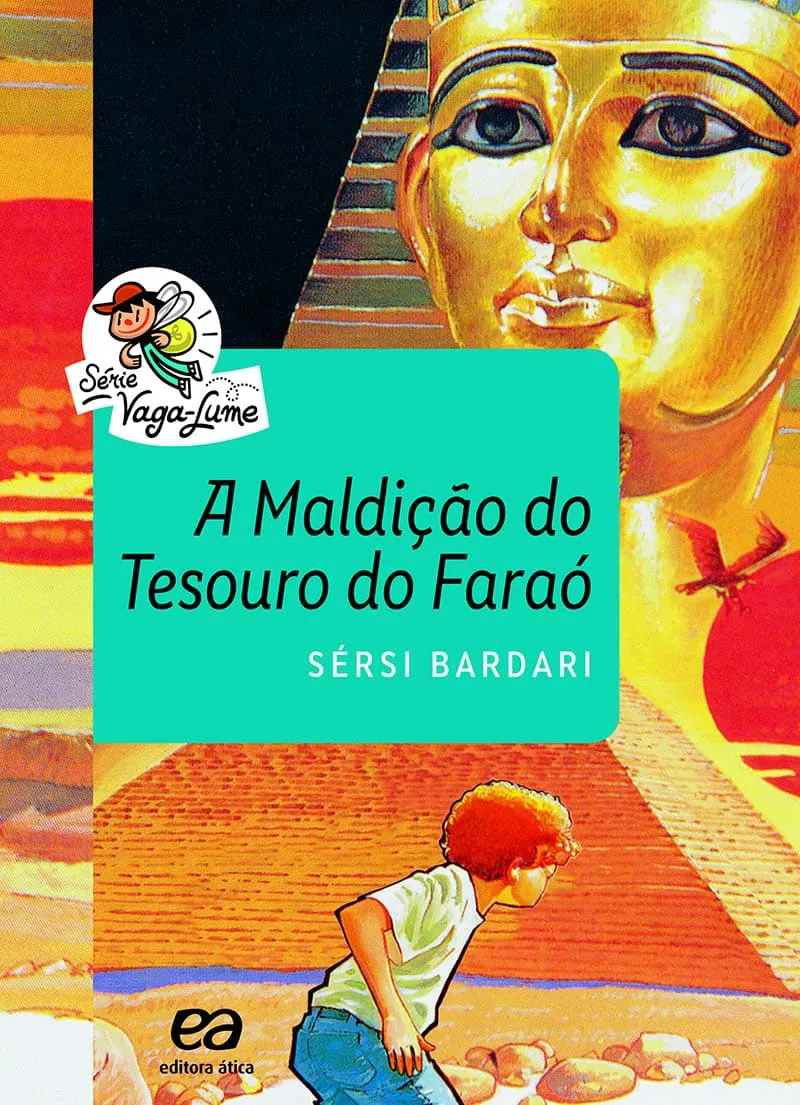 Capa do livro A maldição do tesouro do Faraó